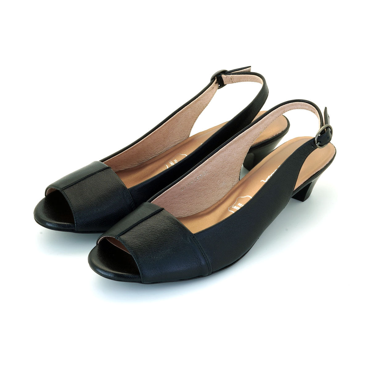 Pierre Cardin รองเท้าผู้หญิง รองเท้าส้นสูง รองเท้าส้นสูงแบบเปิดส้น นุ่มสบาย ผลิตจากหนังแท้ ไซส์ 20WS236