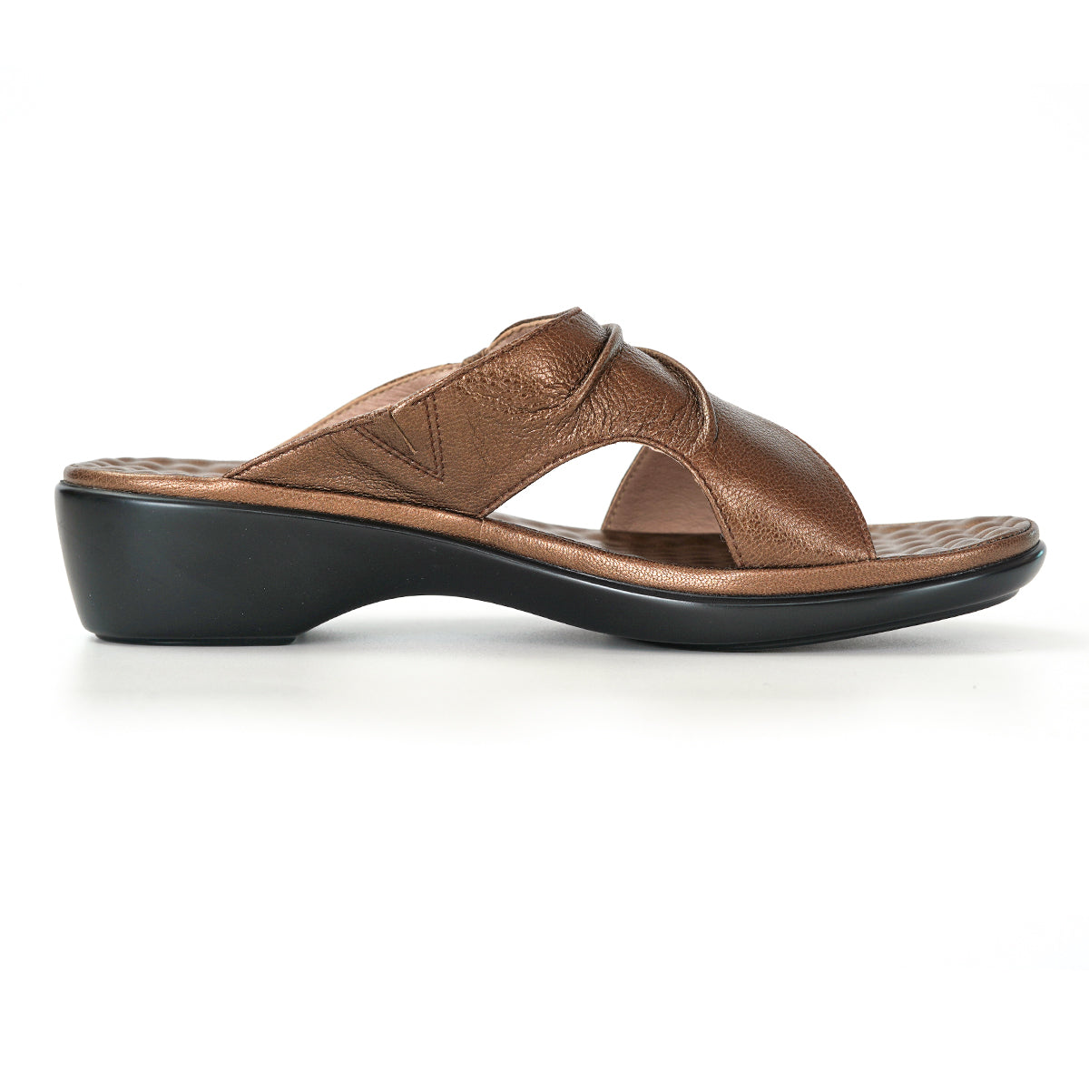 Pierre Cardin รองเท้าแตะผู้หญิง เพื่อสุขภาพ นุ่มสบาย ผลิตจากหนังแท้ สีเทา รุ่น 23SS294