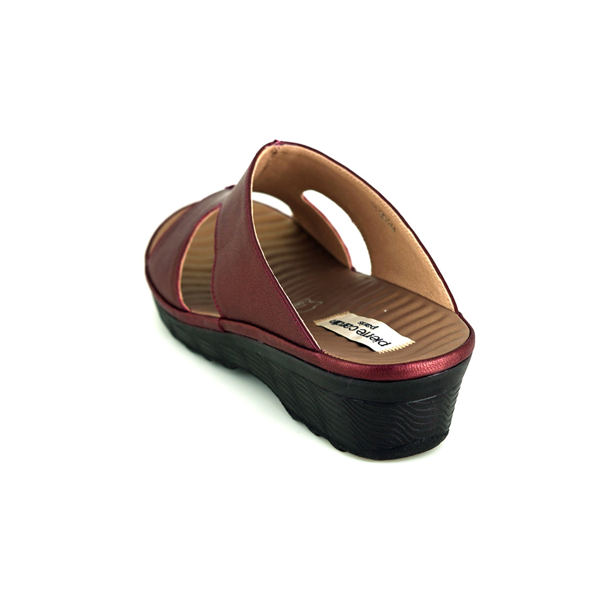 Pierre Cardin รองเท้าแตะผู้หญิง หนังแท้ นุ่มสบาย ทรงสวม/มีหู สี น้ำตาลอ่อน รุ่น 21SS244