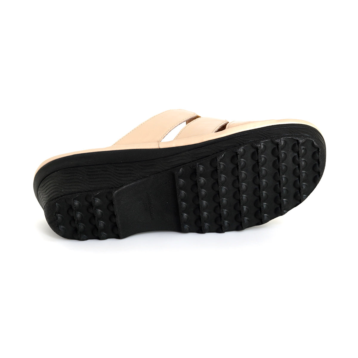 Pierre Cardin รองเท้าแตะหนังแท้ ทรงสวม สีแดงเบอร์รี่ ไซส์ 36–42 รุ่น 21SS245