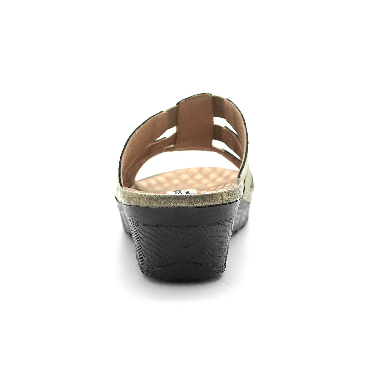 Pierre Cardin รองเท้าแตะหนังแท้ ทรงสวม สีแดงเบอร์รี่ ไซส์ 36–42 รุ่น 21SS245