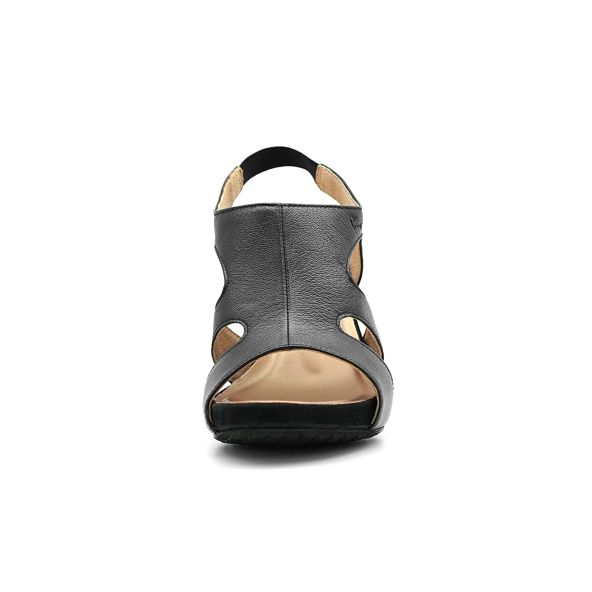 Pierre Cardin รองเท้าผู้หญิง รองเท้าส้นสูง นุ่มสบาย ผลิตจากหนังแท้ สีบรอนซ์ทอง รุ่น 21SS256