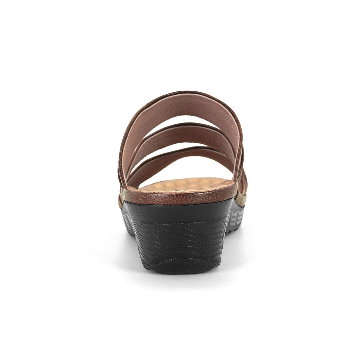 Pierre Cardin รองเท้าผู้หญิง รองเท้าแตะ รองเท้าแตะส้นแบน นุ่มสบาย ผลิตจากหนังแท้ สีน้ำตาล รุ่น22SS254