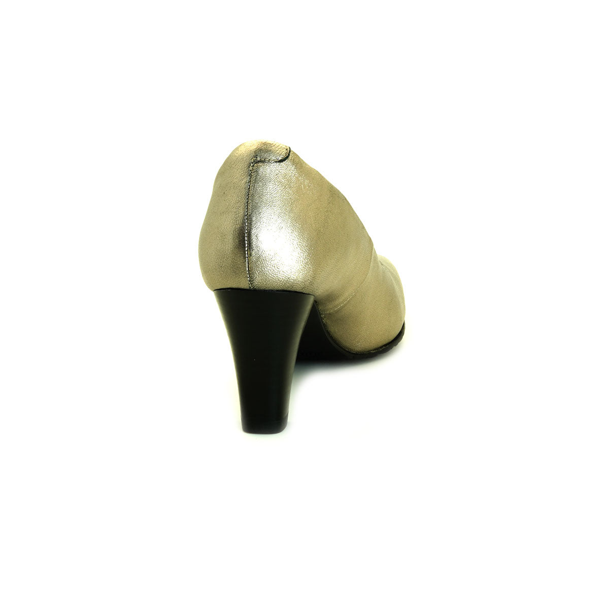 Pierre Cardin รองเท้าผู้หญิง รองเท้าส้นสูง รองเท้าส้นสูงทรง Pump นุ่มสบาย ผลิตจากหนังแท้ สีบรอนซ์ทอง ไซส์ 23WD314