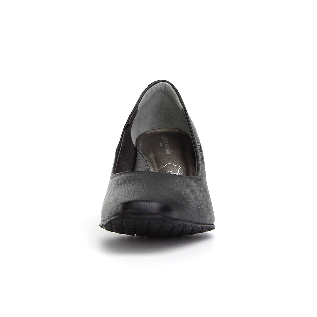 Pierre Cardin รองเท้าผู้หญิง รองเท้าส้นสูง รองเท้าส้นสูงทรง Pump นุ่มสบาย ผลิตจากหนังแท้ สีบรอนซ์ทอง ไซส์ 23WD314