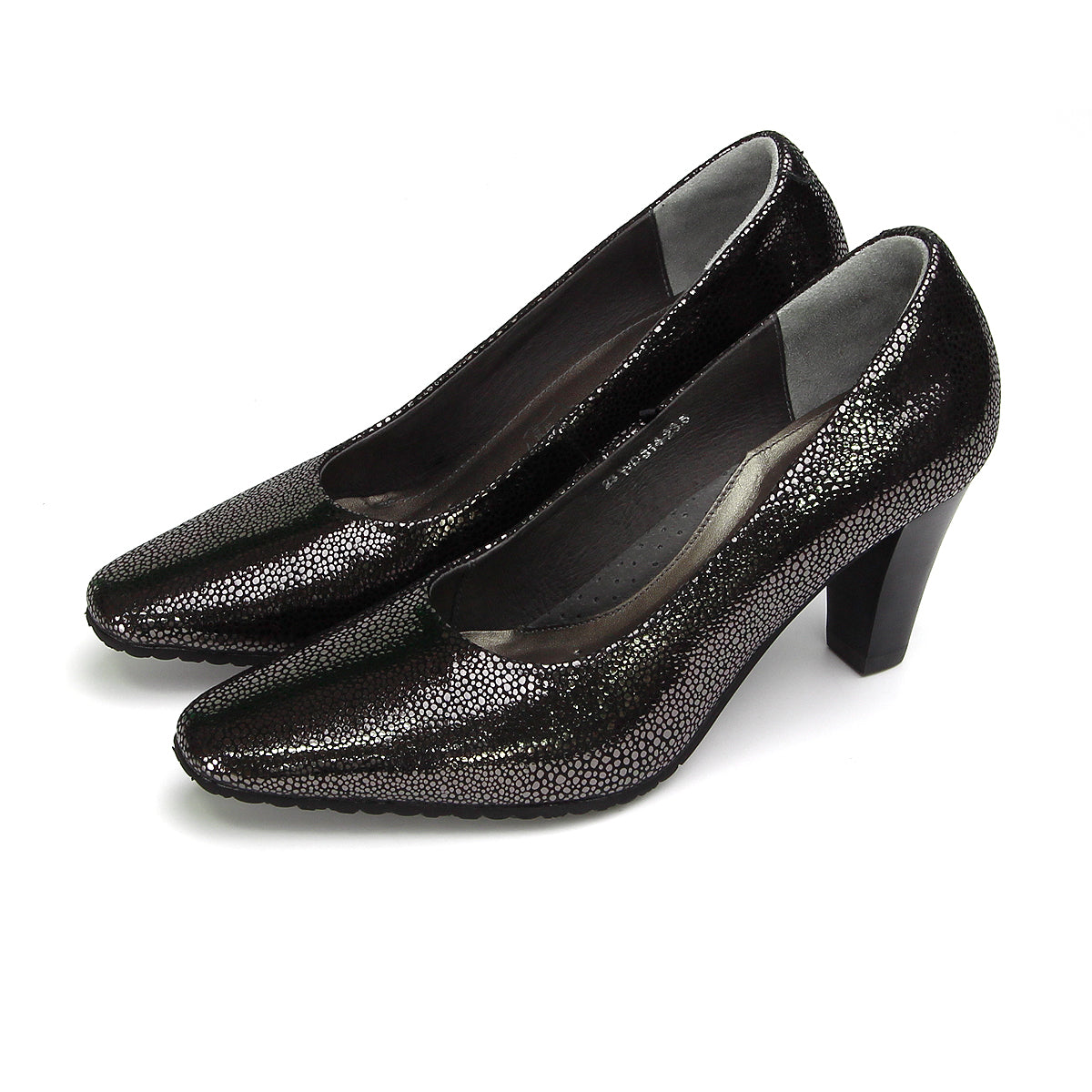 Pierre Cardin รองเท้าผู้หญิง รองเท้าส้นสูง รองเท้าส้นสูงทรง Pump นุ่มสบาย ผลิตจากหนังแท้ สีบรอนซ์ทอง ไซส์ 23WD314