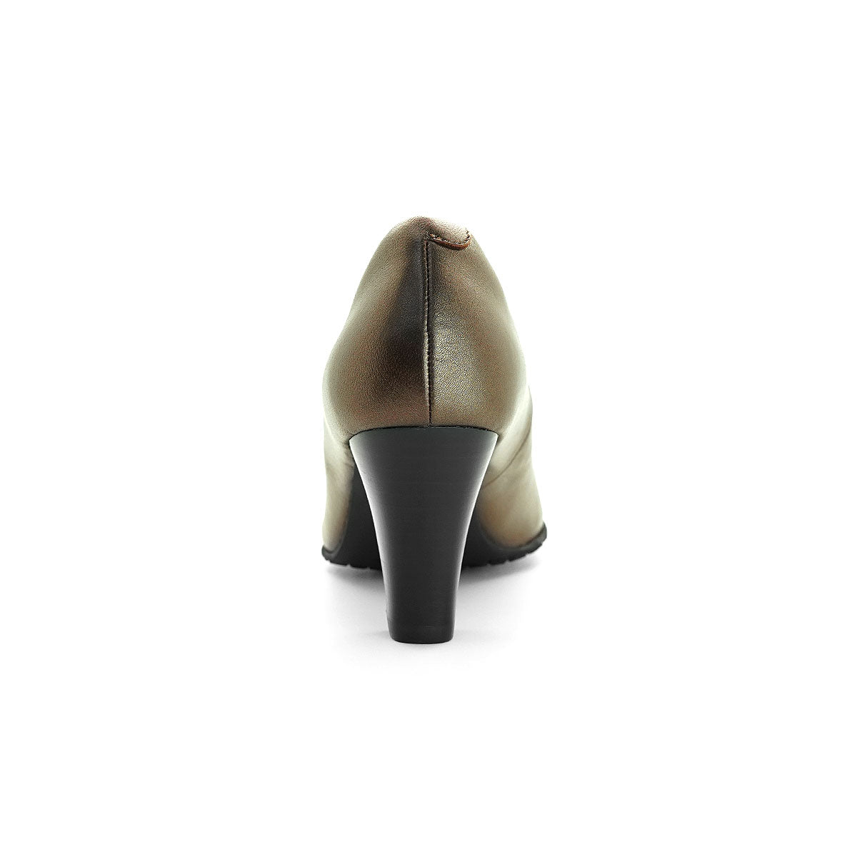 Pierre Cardin รองเท้าผู้หญิง รองเท้าส้นสูง รองเท้าส้นสูงทรง Pump นุ่มสบาย ผลิตจากหนังแท้ สีบรอนซ์ทอง ไซส์ | High-heels Shoes - 23WD316