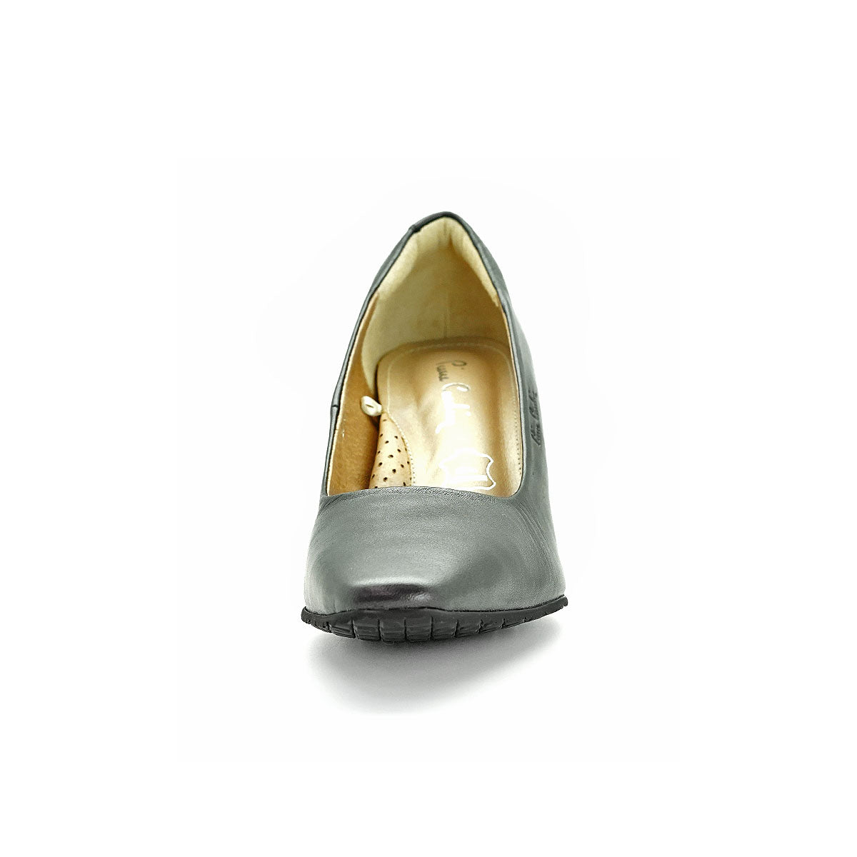 Pierre Cardin รองเท้าผู้หญิง รองเท้าส้นสูง รองเท้าส้นสูงทรง Pump นุ่มสบาย ผลิตจากหนังแท้ สีบรอนซ์ทอง ไซส์ | High-heels Shoes - 23WD316