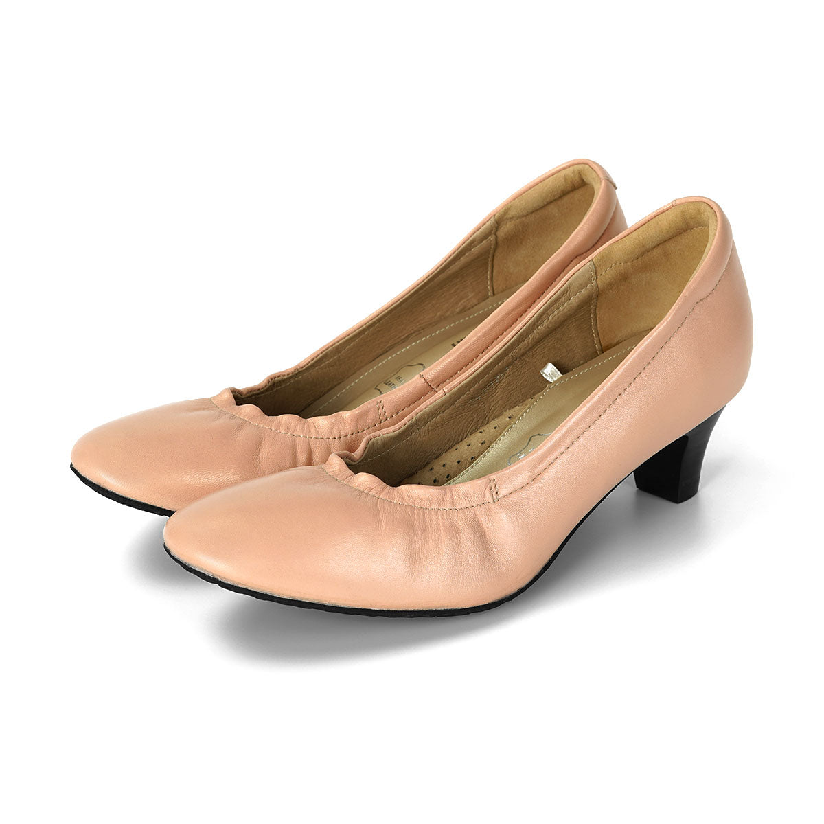 Pierre Cardin รองเท้าผู้หญิง รองเท้าส้นสูง รองเท้าส้นสูงทรง Pump นุ่มสบาย ผลิตจากหนังแท้ สีดำเงา รุ่น 24SD323