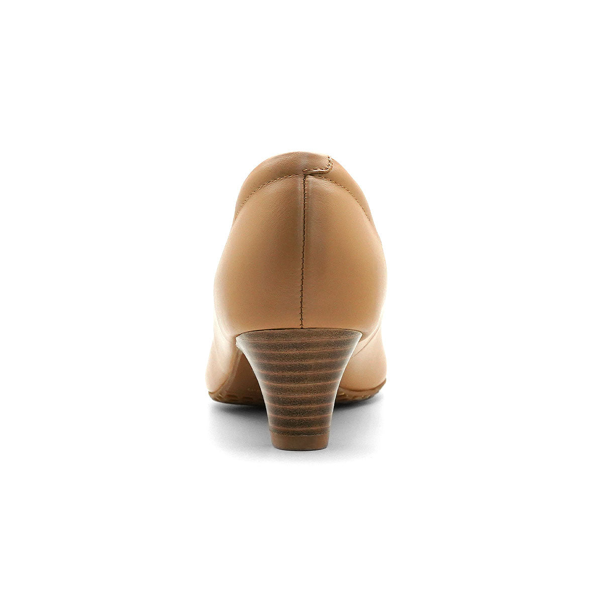 Pierre Cardin รองเท้าผู้หญิง รองเท้าส้นสูง นุ่มสบาย ผลิตจากหนังแท้ สีน้ำตาลอ่อน รุ่น 26WD422