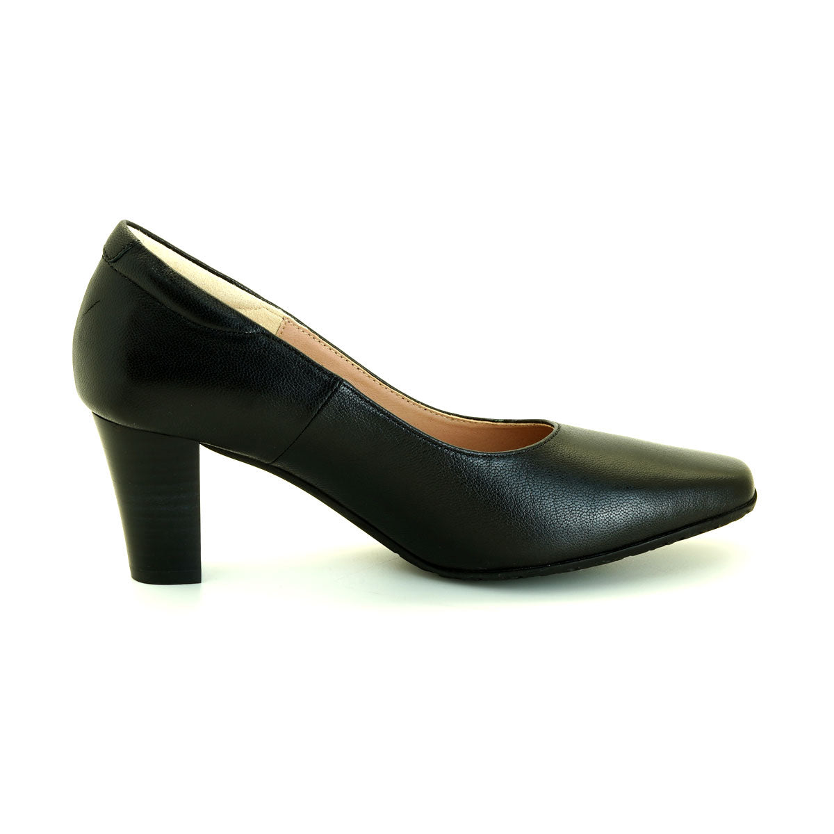 Pierre Cardin รองเท้าผู้หญิง รองเท้าส้นสูง รองเท้าส้นสูงทรง Pump นุ่มสบาย ผลิตจากหนังแท้ สีดำ ไซส์ 36 37 38 39 40 รุ่น 27SD433