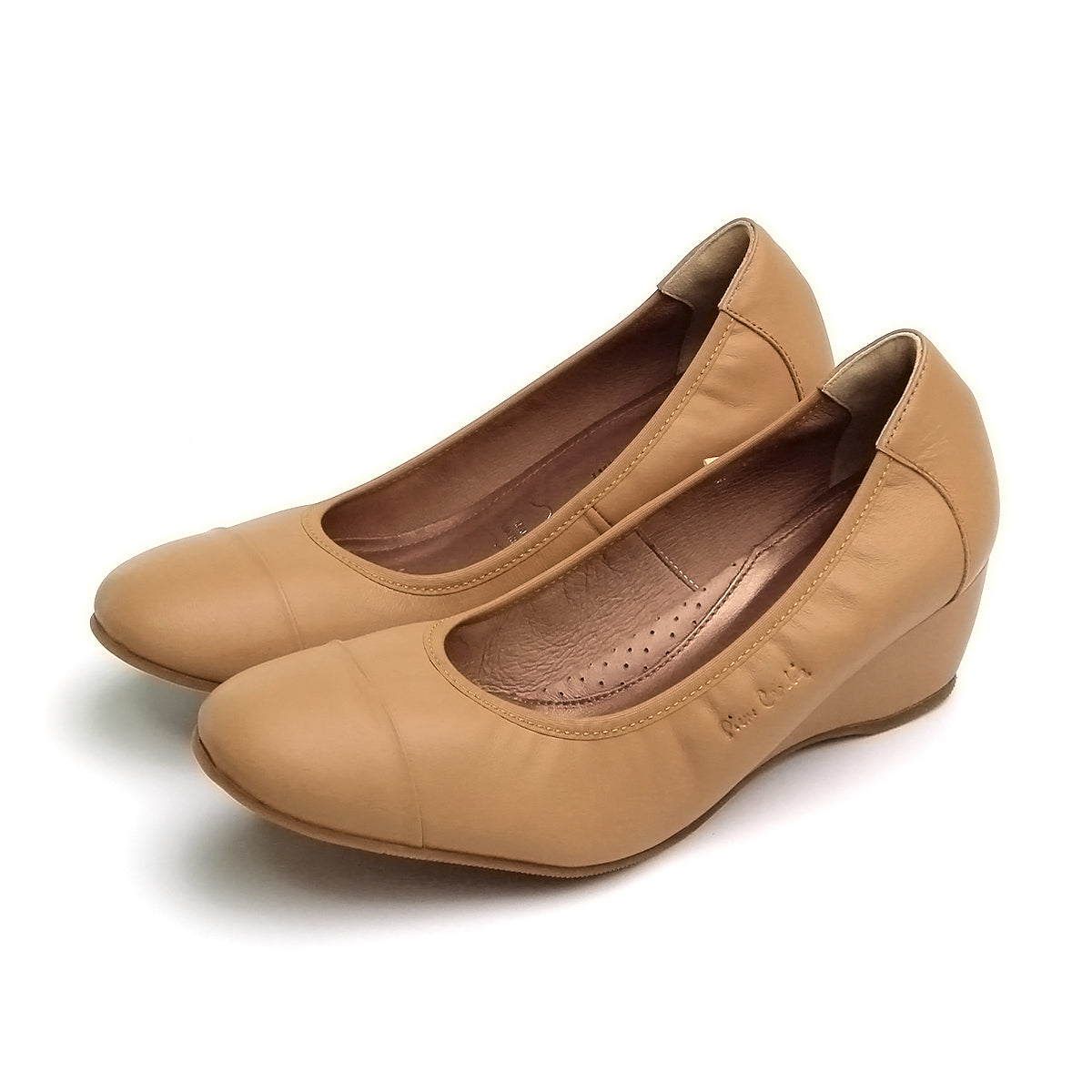 Pierre Cardin รองเท้าผู้หญิง รองเท้าส้นสูง นุ่มสบาย ผลิตจากหนังแท้ สีดำ รุ่น 27WC448