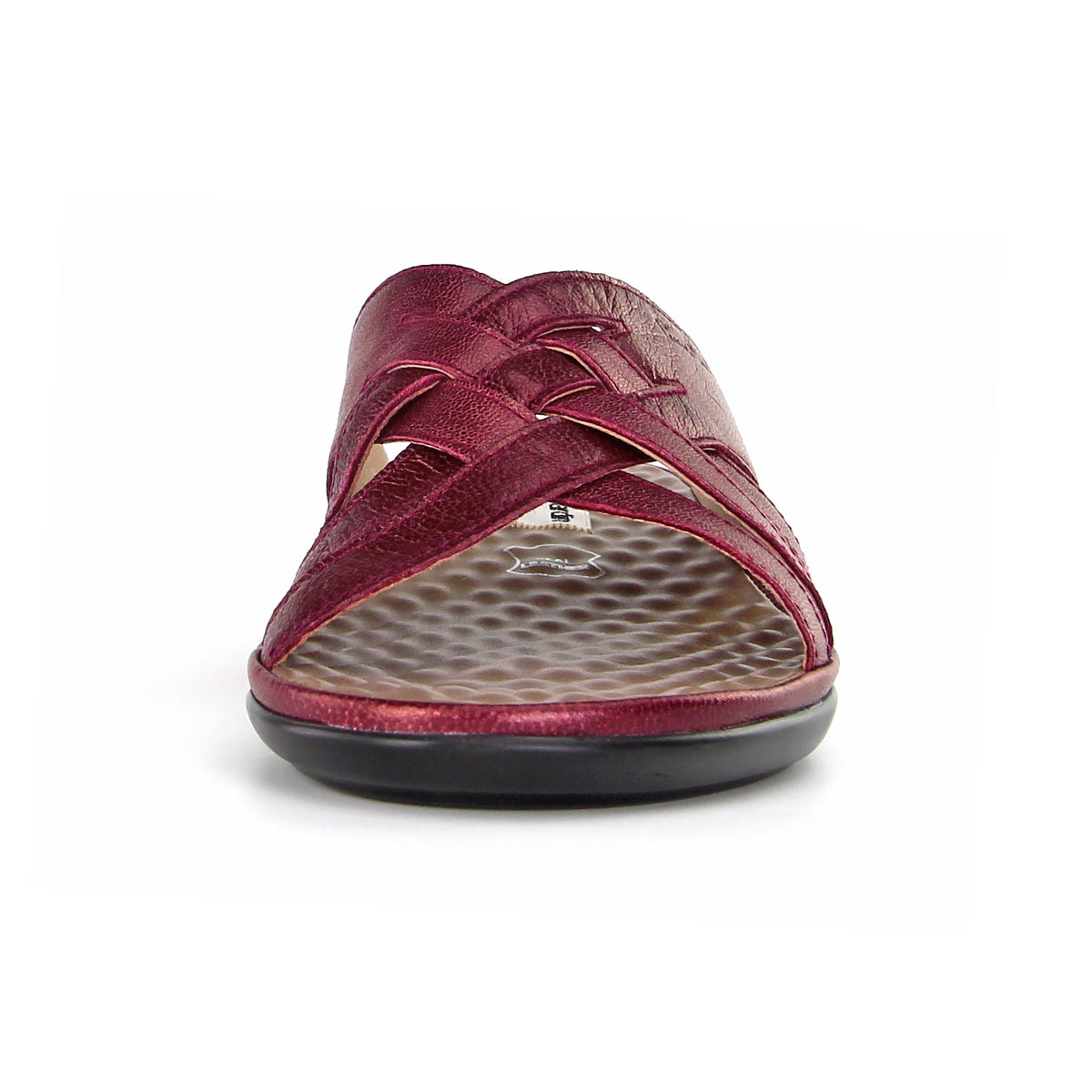Pierre Cardin รองเท้าผู้หญิง รองเท้าแตะแบบลำลองหญิง รองเท้าส้นแบนแบบรัดส้น นุ่มสบาย ผลิตจากหนังแท้  ไซส์ 28SS158