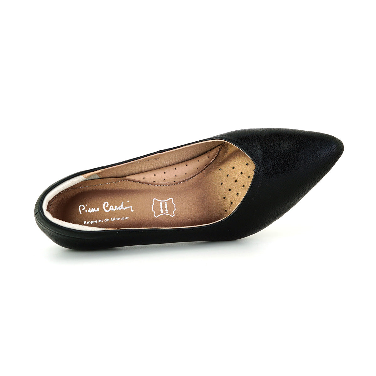 Pierre Cardin รองเท้าผู้หญิง รองเท้าส้นสูง รองเท้าส้นสูงทรง Pump นุ่มสบาย ผลิตจากหนังแท้ รุ่น 34KD174