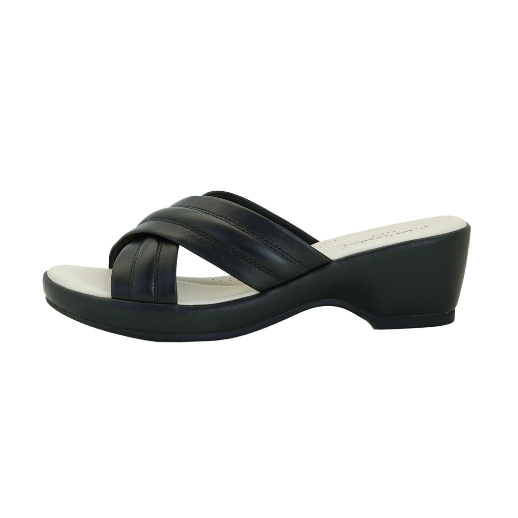 Pierre Cardin รองเท้าผู้หญิง รองเท้าแตะ รองเท้าแตะเพื่อสุขภาพ นุ่มสบาย ผลิตจากหนังแท้ สีเทา รุ่น 53BS151