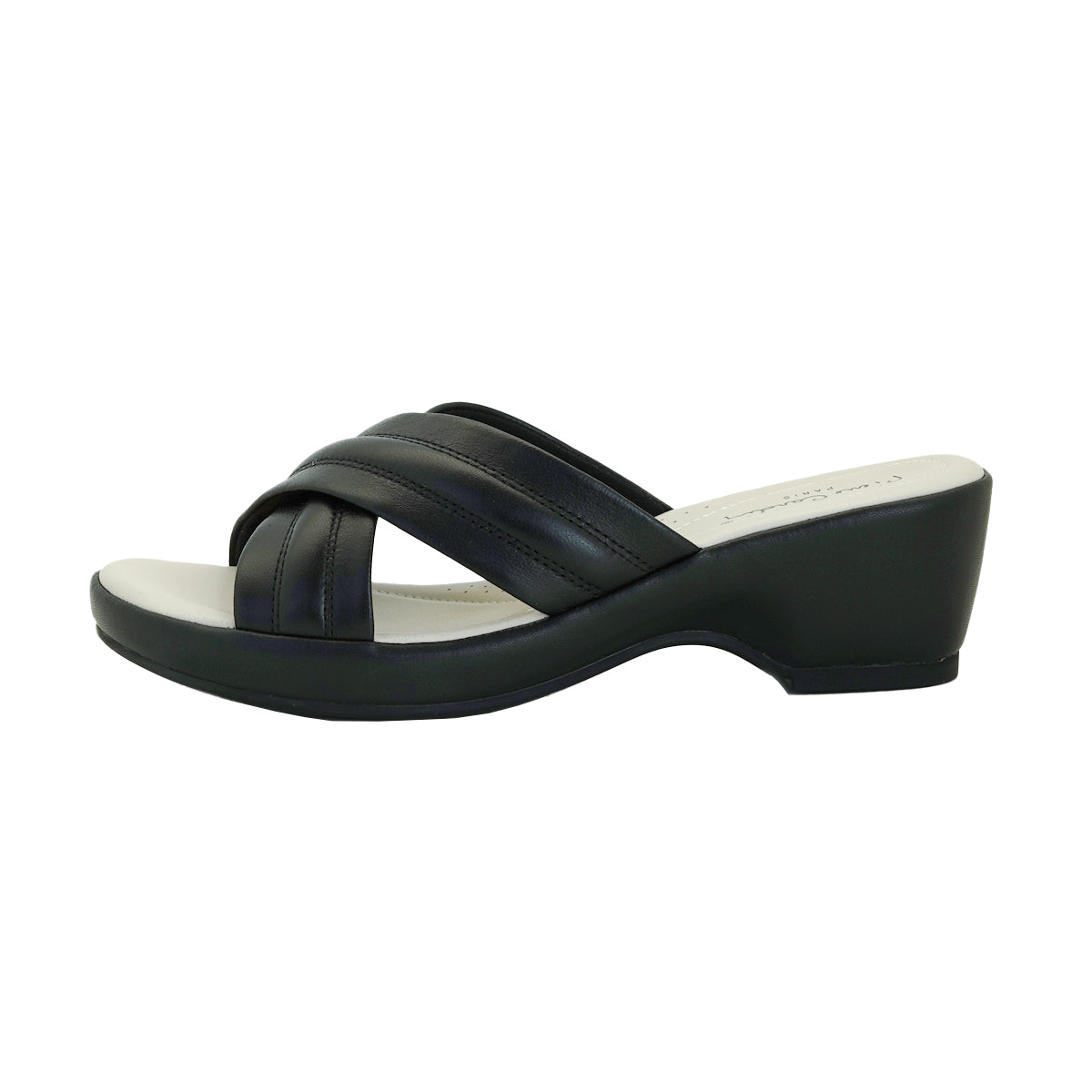 Pierre Cardin รองเท้าผู้หญิง รองเท้าแตะ รองเท้าแตะเพื่อสุขภาพ นุ่มสบาย ผลิตจากหนังแท้ สีเทา รุ่น 53BS151