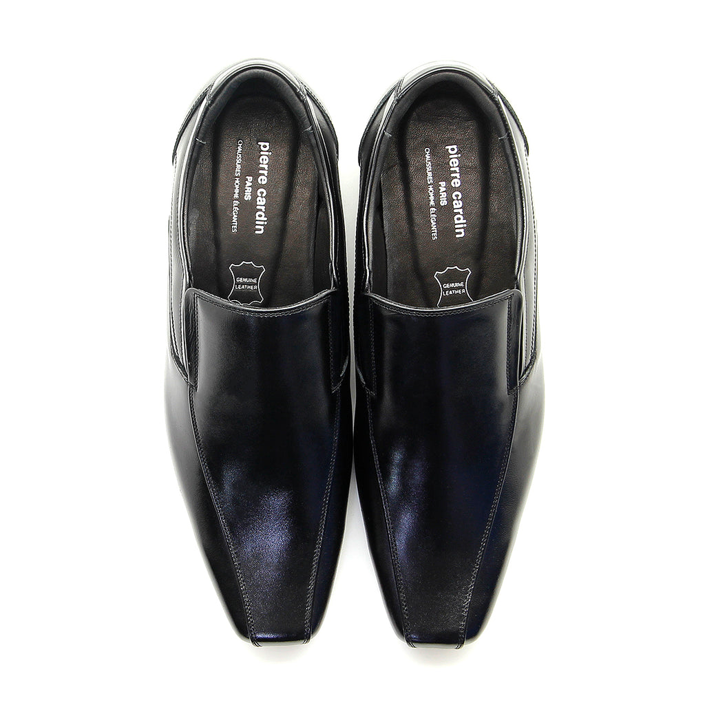 Pierre Cardin รองเท้าผู้ชาย รองเท้าทางการ รองเท้าทางการ นุ่มสบาย ผลิตจากหนังแท้ สีดำ ไซส์ 80TD117