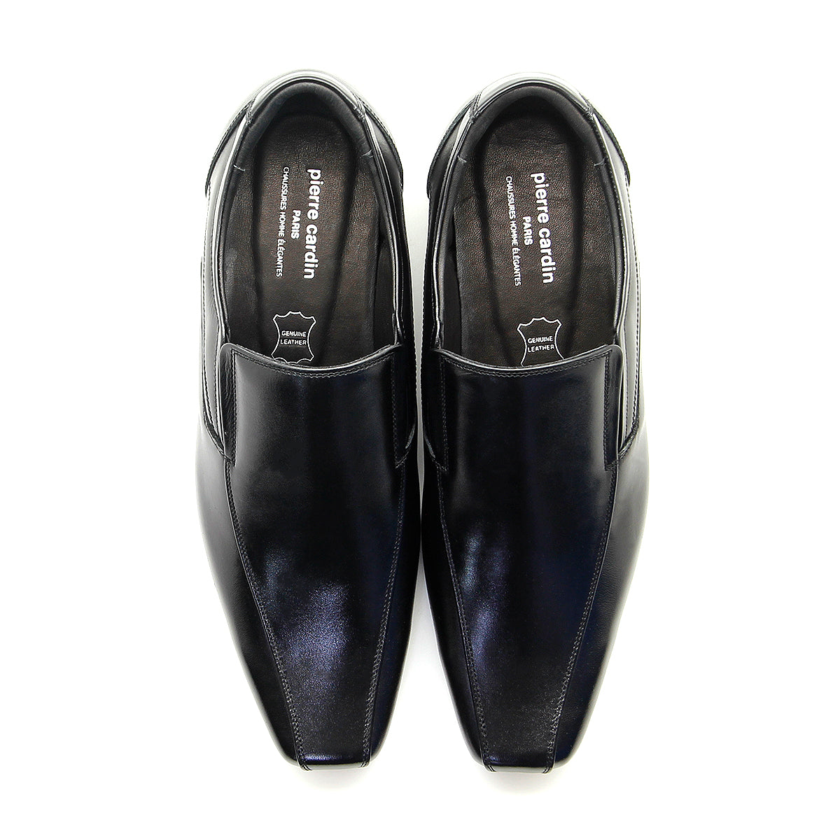 Pierre Cardin รองเท้าผู้ชาย รองเท้าทางการ รองเท้าทางการ นุ่มสบาย ผลิตจากหนังแท้ สีดำ ไซส์ 80TD117