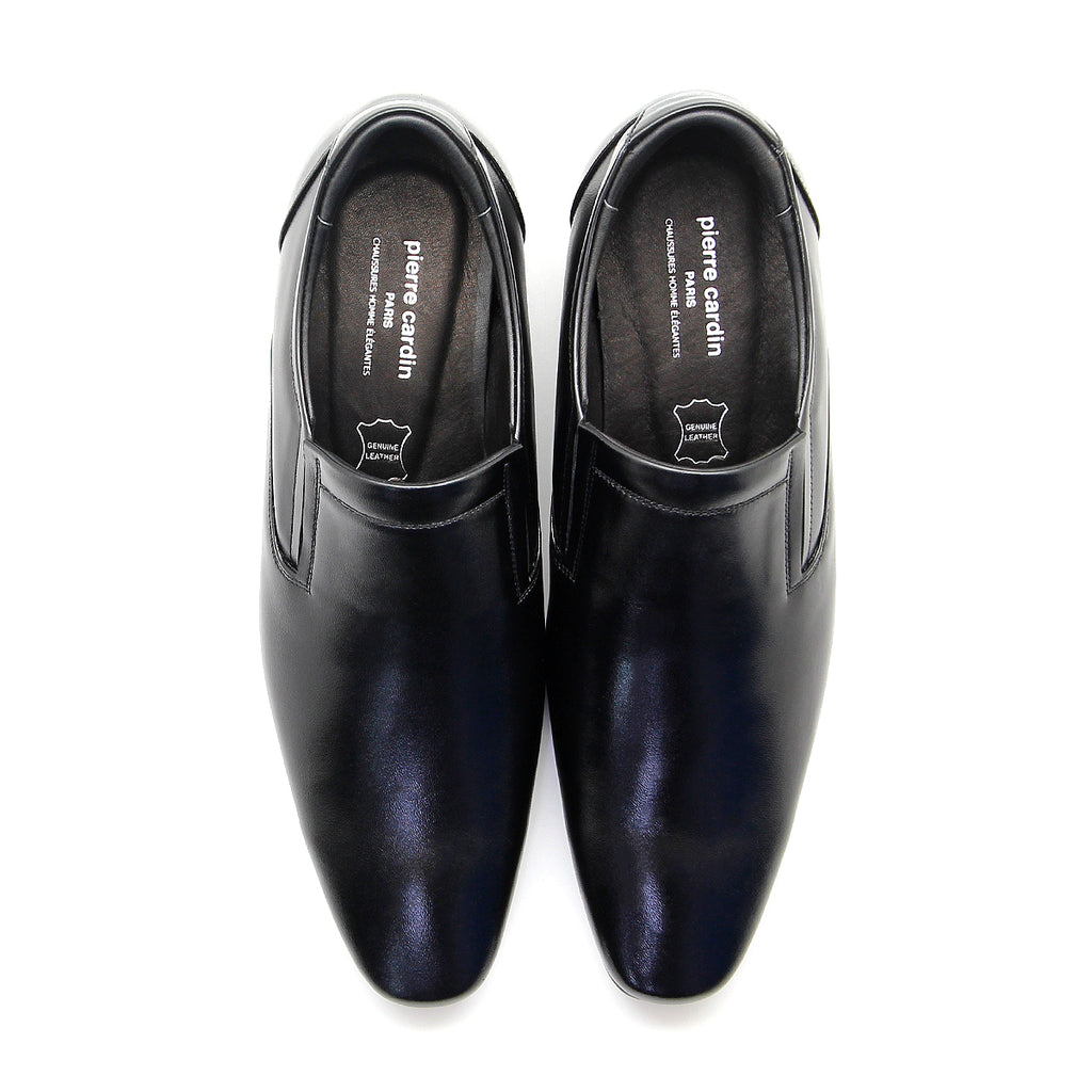 Pierre Cardin รองเท้าผู้ชาย รองเท้าทางการ รองเท้าทางการ นุ่มสบาย ผลิตจากหนังแท้ สีดำ ไซส์ 40 41 42 43 44 รุ่น 80TD118