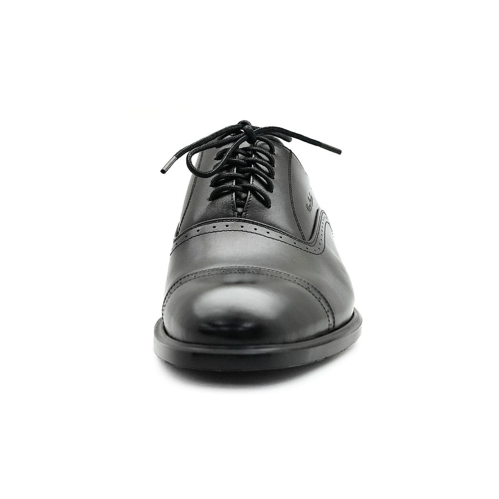 Pierre Cardin รองเท้าผู้ชาย รองเท้าหนังแบบผูกเชือก นุ่มสบาย ผลิตจากหนังแท้สีดำ รุ่น 80TD122