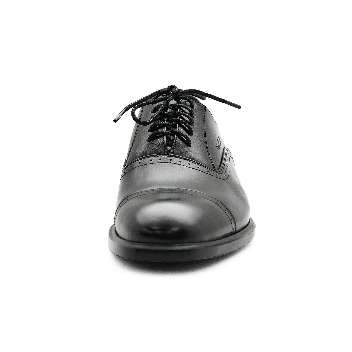 Pierre Cardin รองเท้าผู้ชาย รองเท้าหนังแบบผูกเชือก นุ่มสบาย ผลิตจากหนังแท้สีดำ รุ่น 80TD122