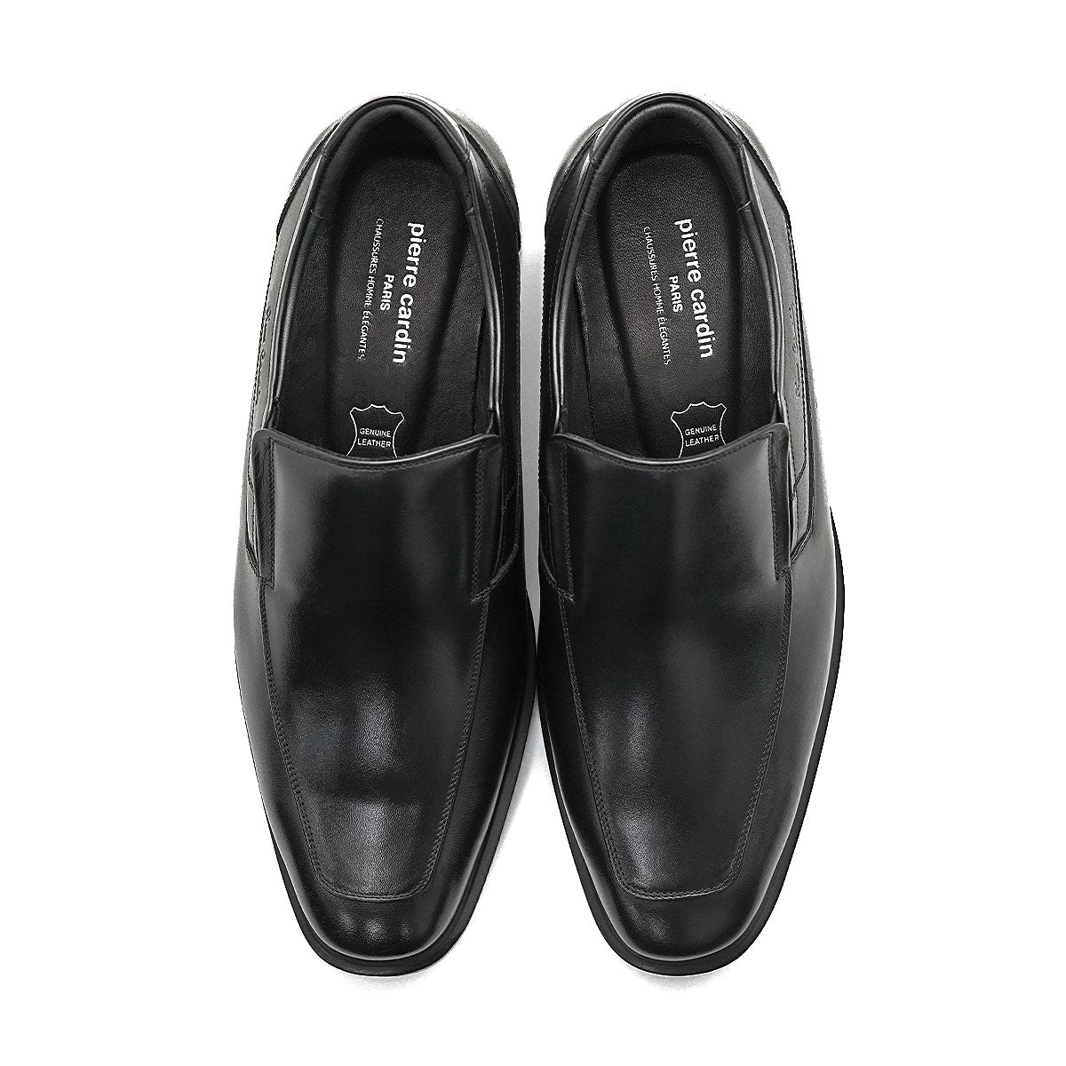 Pierre Cardin รองเท้าผู้ชาย รองเท้าทางการ นุ่มสบาย ผลิตจากหนังเเท้ สีดำ รุ่น 80TD124