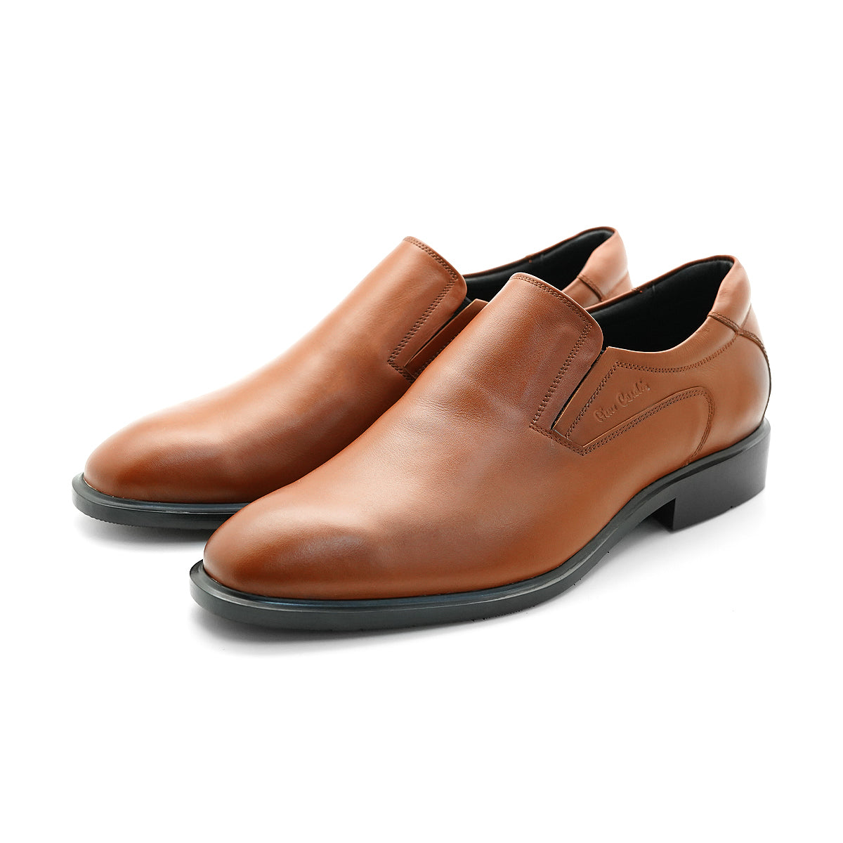 Pierre Cardin รองเท้าผู้ชาย รองเท้าทางการ นุ่มสบาย ผลิตจากหนังเเท้ สีนํ้าตาล ไซส์ รุ่น 80TD127