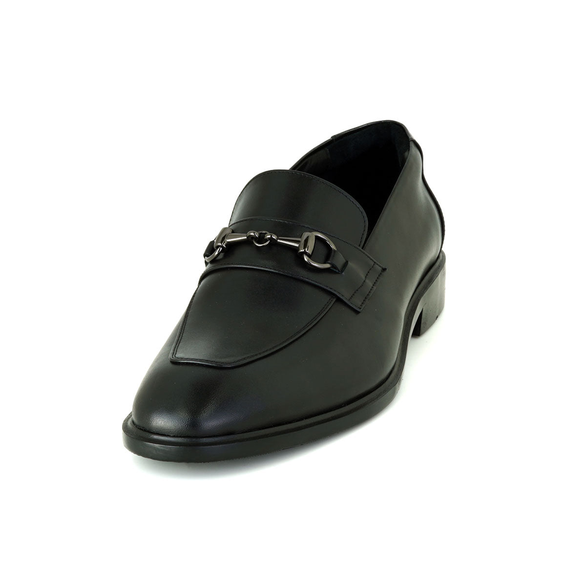 Pierre Cardin รองเท้าผู้ชาย รองเท้าโลฟเฟอร์และรองเท้าแบบสวม, นุ่มสบาย ผลิตจากหนังแท้ สีดำ รุ่น 83TD161