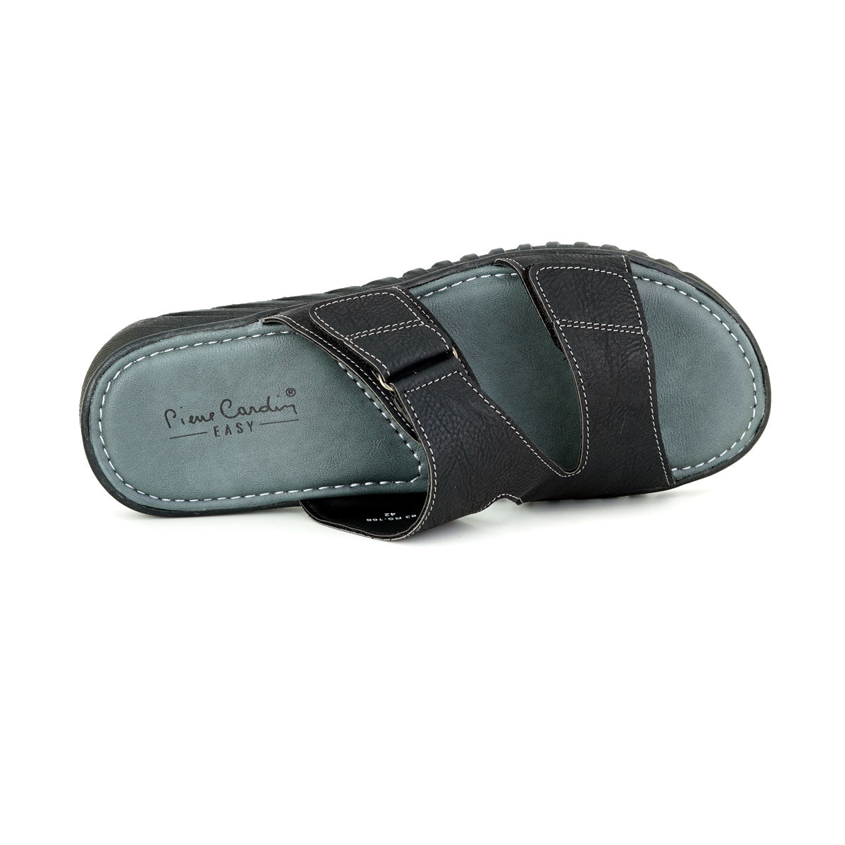 Pierre Cardin รองเท้าแตะผู้ชาย นุ่มสบาย ผลิตจากหนังสังเคราะห์ สีดำ รุ่น 83RS166