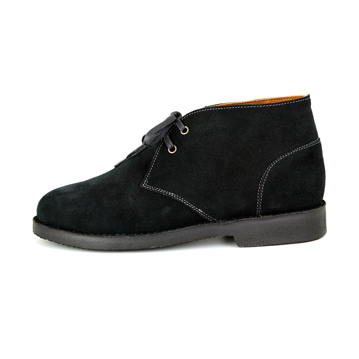 Pierre Cardin รองเท้าผู้ชาย รองเท้าเชคโก รองเท้าแบบสวมหุ้มข้อ, นุ่มสบาย ผลิตจากหนังแท้ หนังกลับ สีดำ รุ่น 84JC167