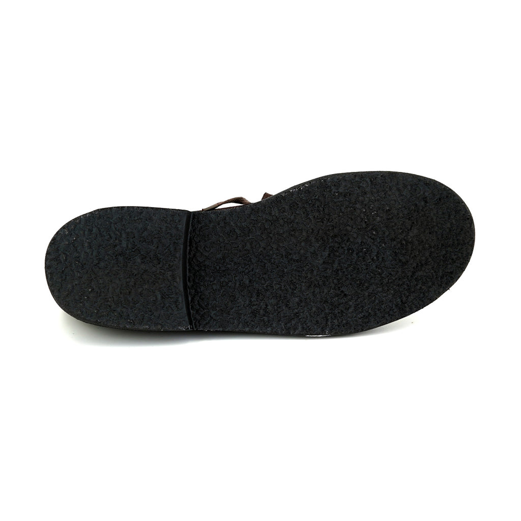 Pierre Cardin รองเท้าผู้ชาย รองเท้าเชคโก รองเท้าแบบสวมหุ้มข้อ, นุ่มสบาย ผลิตจากหนังแท้ หนังกลับ สีดำ รุ่น 84JC167