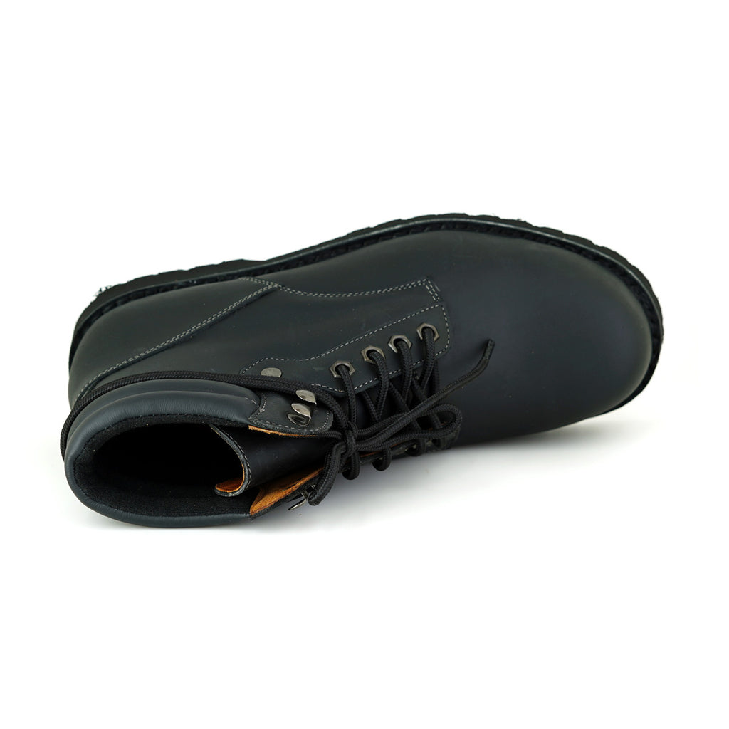 Pierre Cardin รองเท้า pierre cardin รองเท้าหุ้มข้อ ปิแอร์ การ์แดง รองเท้าผู้ชาย หนังแท้ สีดำ 84JC169