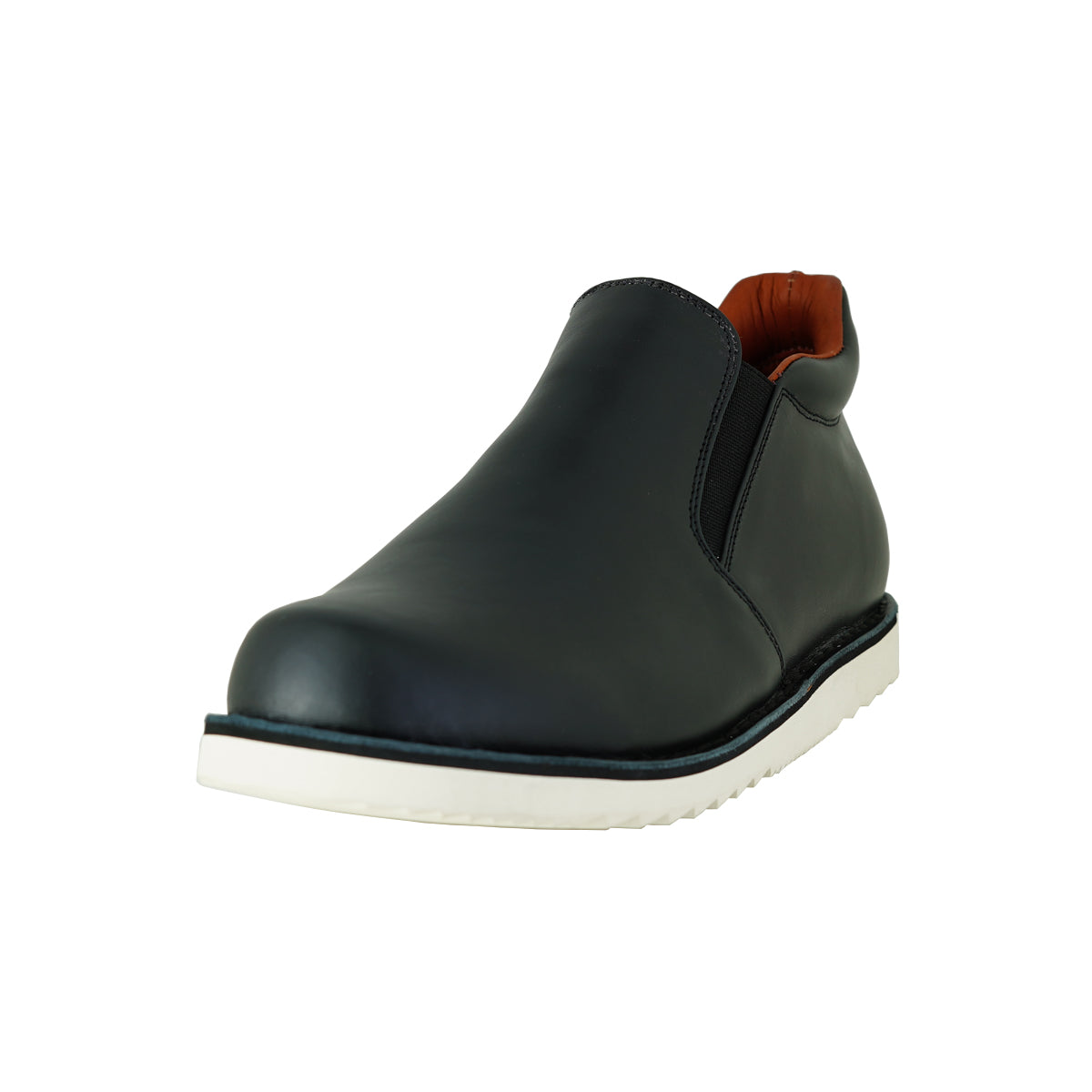 Pierre Cardin รองเท้าผู้ชาย รองเท้าบูท รองเท้าแบบสวมข้อสั้น, นุ่มสบาย ผลิตจากหนังแท้ สีดำ รุ่น 84JC176
