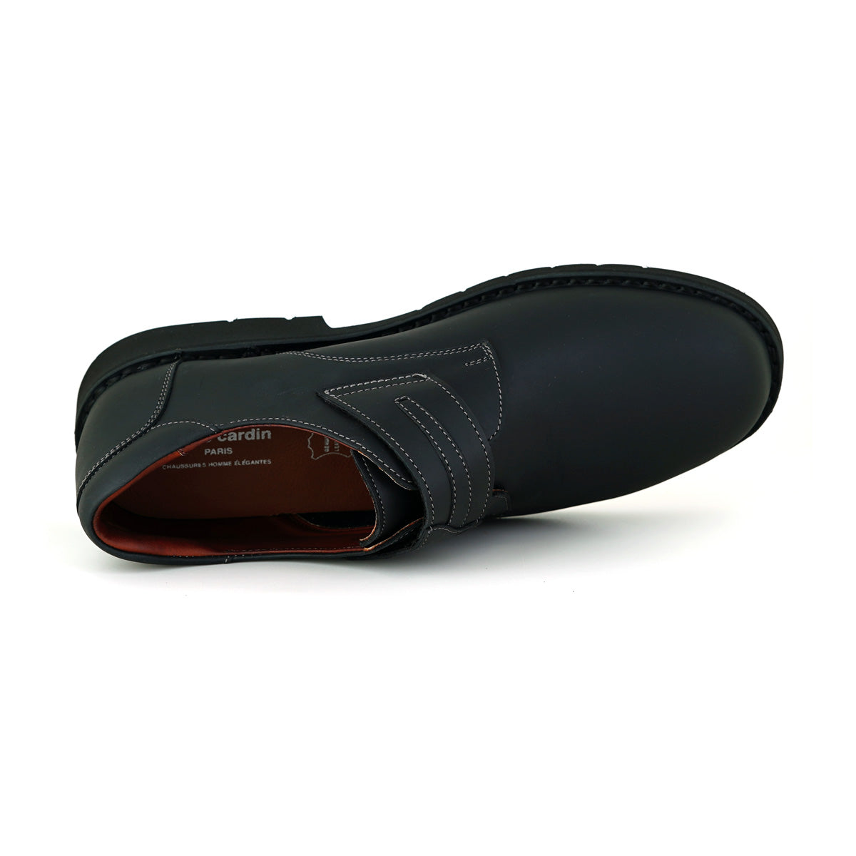 Pierre Cardin รองเท้าผู้ชาย รุ่น 84JC177 รองเท้าบูทหนังแบบสวมข้อสั้น ดีไซน์เรียบเท่ คลาสสิก ใส่ง่ายไม่ต้อง