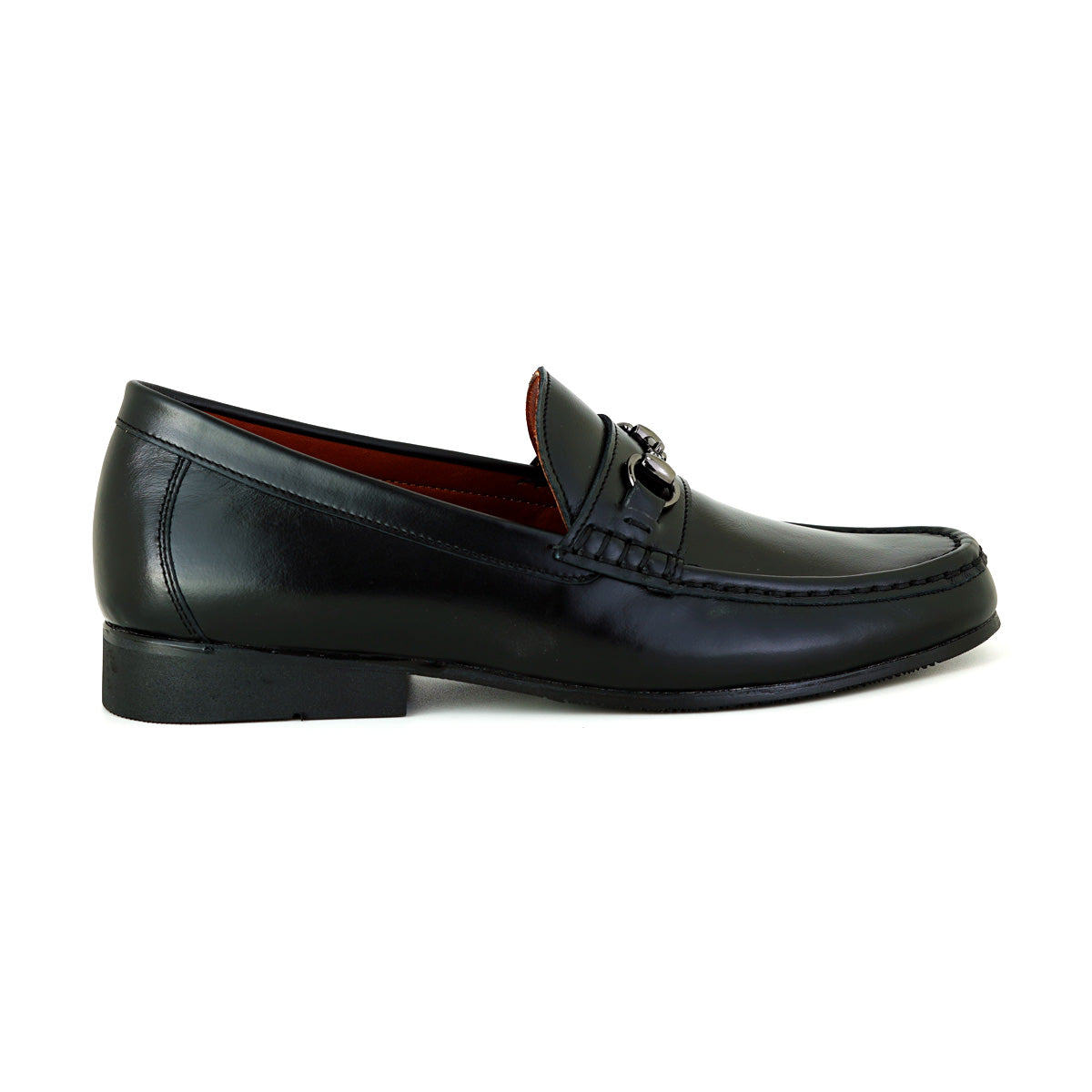 Pierre Cardin รองเท้าผู้ชาย รองเท้าโลฟเฟอร์และรองเท้าแบบสวม, นุ่มสบาย ผลิตจากหนังแท้ สีดำ รุ่น 84JD175