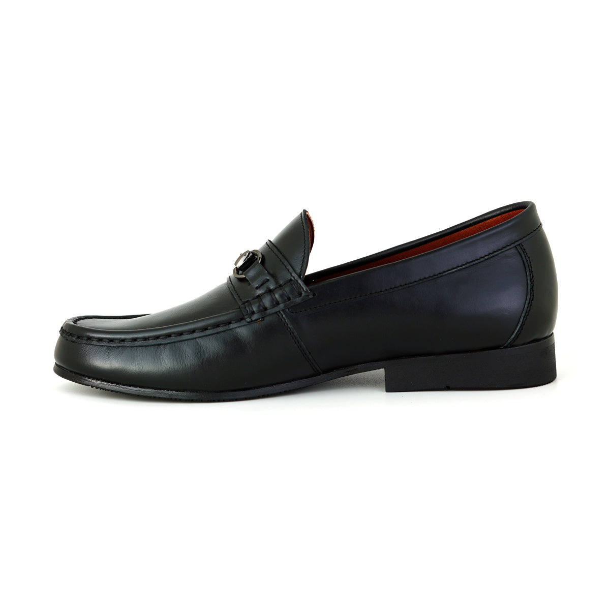 Pierre Cardin รองเท้าผู้ชาย รองเท้าโลฟเฟอร์และรองเท้าแบบสวม, นุ่มสบาย ผลิตจากหนังแท้ สีดำ รุ่น 84JD175