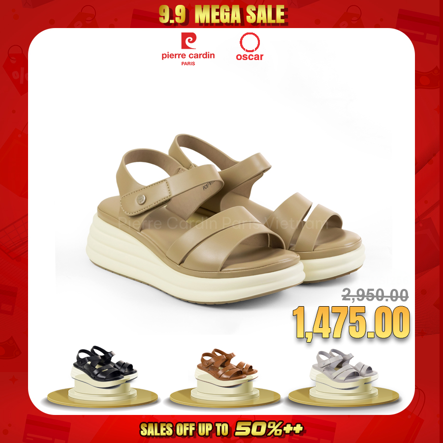 รองเท้าแตะส้นสูง Comfort Pierre Cardin - PCWFWSH 256 (+5cm)